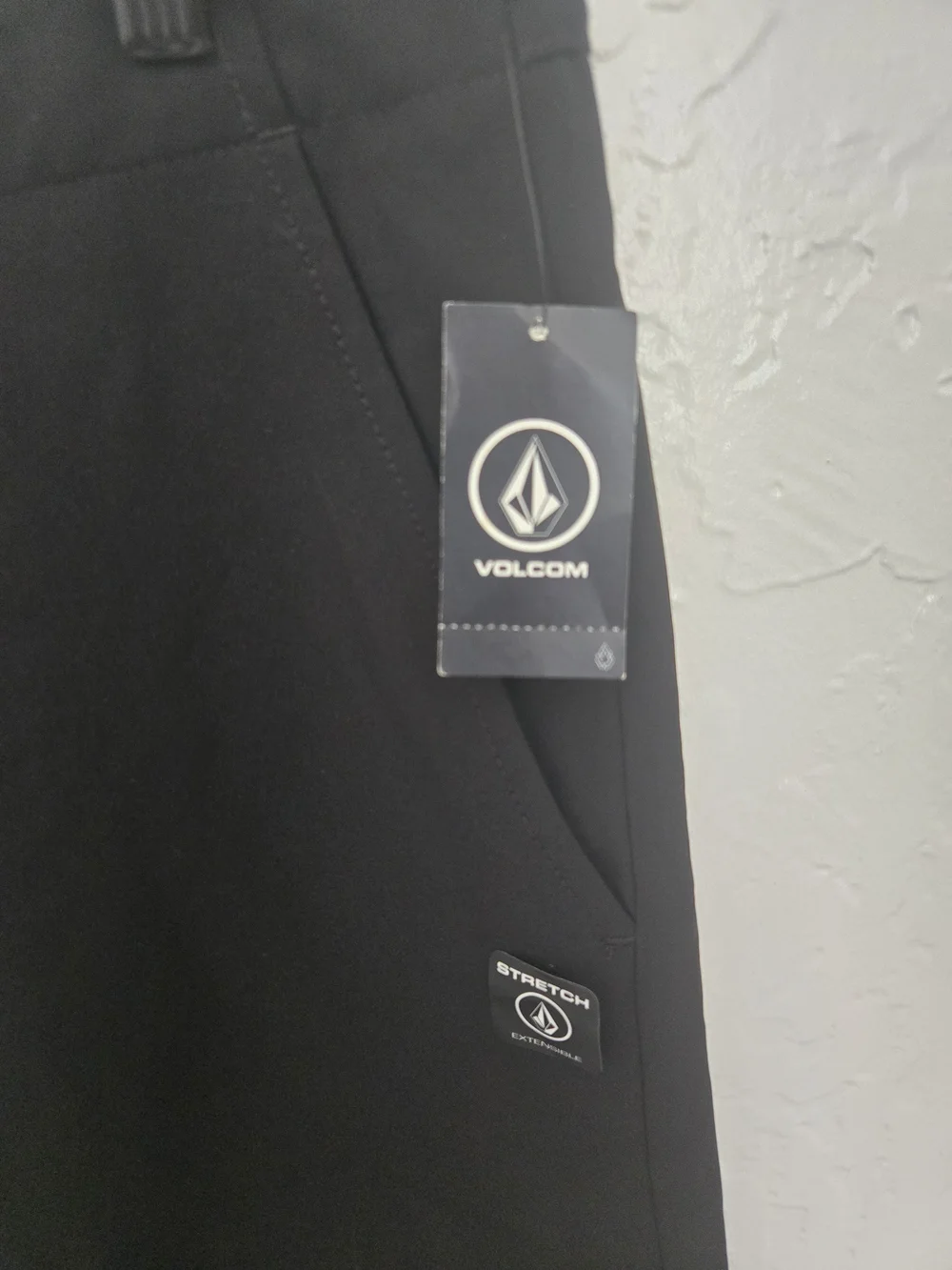 Volcom Men's Size 34 Kerosene Hybrid Short 4 Way Stretch Black NWT